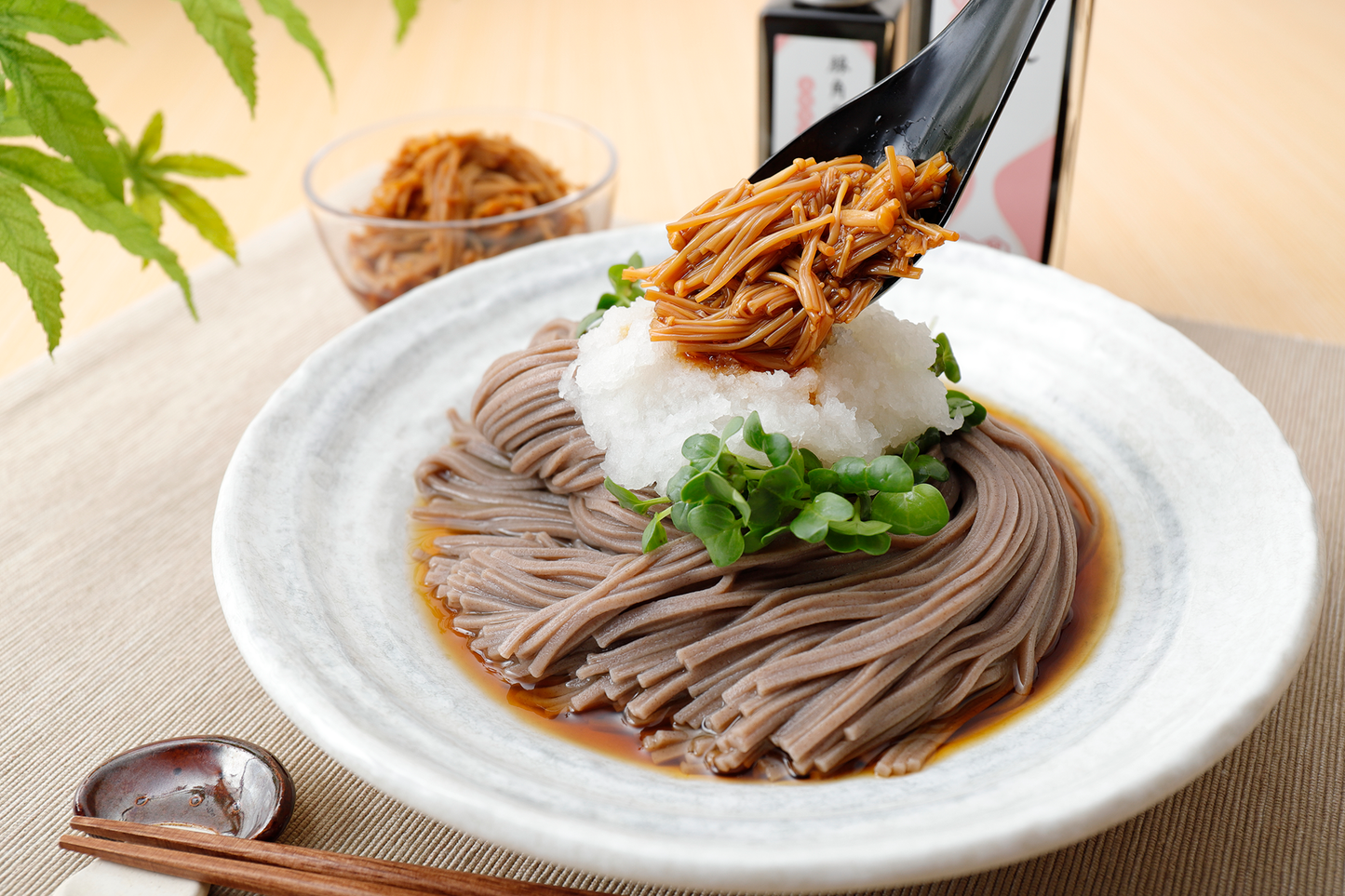 自家製なめたけのおろし蕎麦